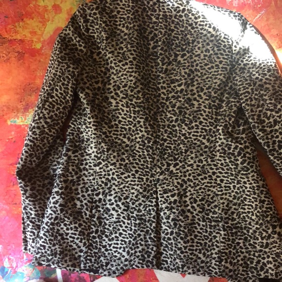 Banana Republic Metallic Leopard Long & Lean Blazer - Picture 6 of 6